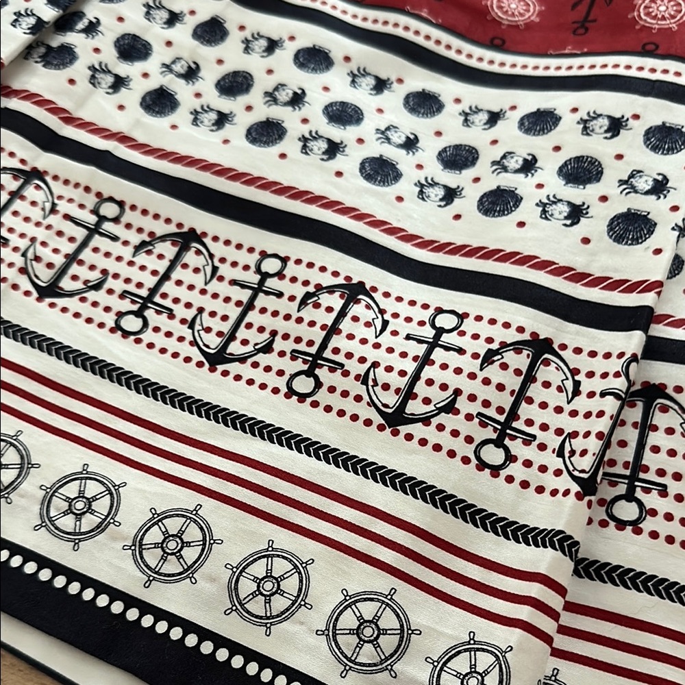 Red Patterned A-Line Skirt - Picture 2 of 10